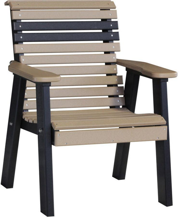 LuxCraft Plain Rollback Recycled Plastic 2ft Bench  - LEAD TIME TO SHIP 7 BUSINESS DAYS OR LESS