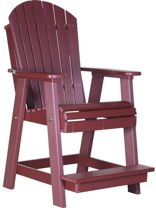 LuxCraft Recycled Plastic Counter Height Adirondack Balcony Table Set  - LEAD TIME TO SHIP 7 BUSINESS DAYS OR LESS