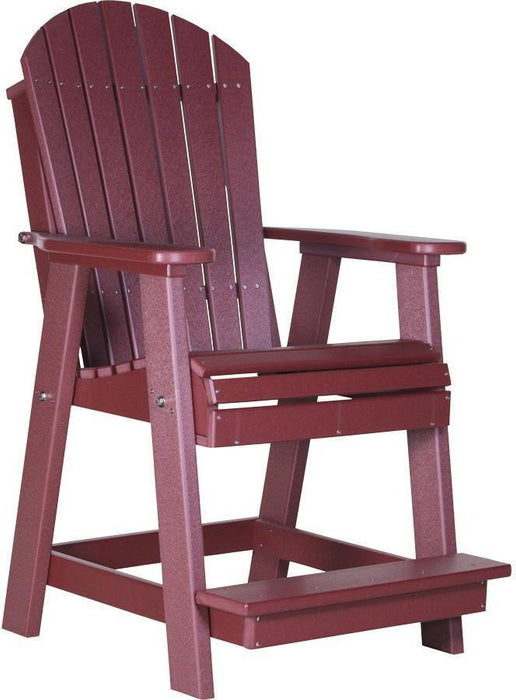 LuxCraft Counter Height Recycled Plastic Adirondack Balcony Chair (COUNTER HEIGHT) - LEAD TIME TO SHIP 7 BUSINESS DAYS OR LESS
