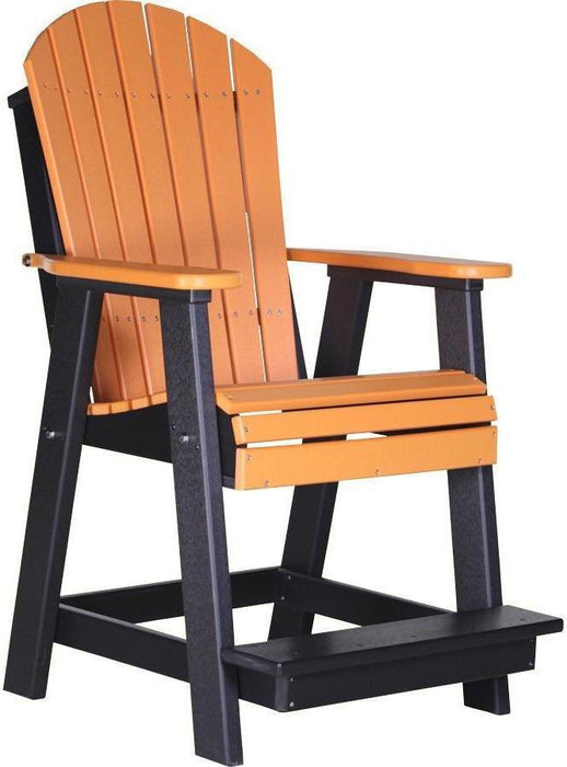 LuxCraft Recycled Plastic Counter Height Adirondack Balcony Table Set  - LEAD TIME TO SHIP 7 BUSINESS DAYS OR LESS