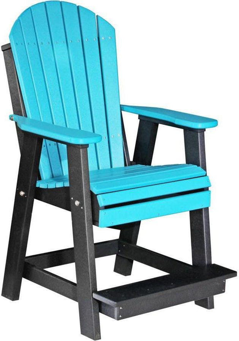 LuxCraft Recycled Plastic Counter Height Adirondack Balcony Table Set  - LEAD TIME TO SHIP 7 BUSINESS DAYS OR LESS