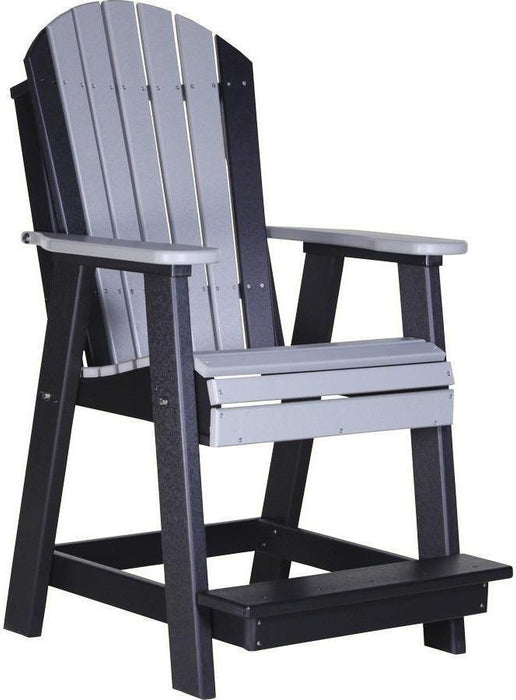 LuxCraft Recycled Plastic Counter Height Adirondack Balcony Table Set  - LEAD TIME TO SHIP 7 BUSINESS DAYS OR LESS