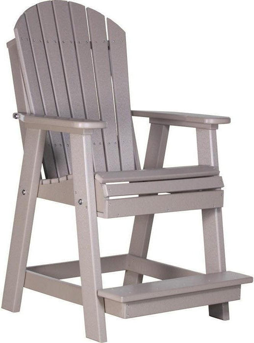 LuxCraft Recycled Plastic Counter Height Adirondack Balcony Table Set  - LEAD TIME TO SHIP 7 BUSINESS DAYS OR LESS