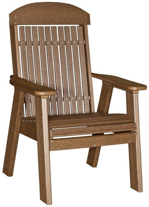 LuxCraft Classic Highback Recycled Plastic 2ft Chair  - LEAD TIME TO SHIP 7 BUSINESS DAYS OR LESS