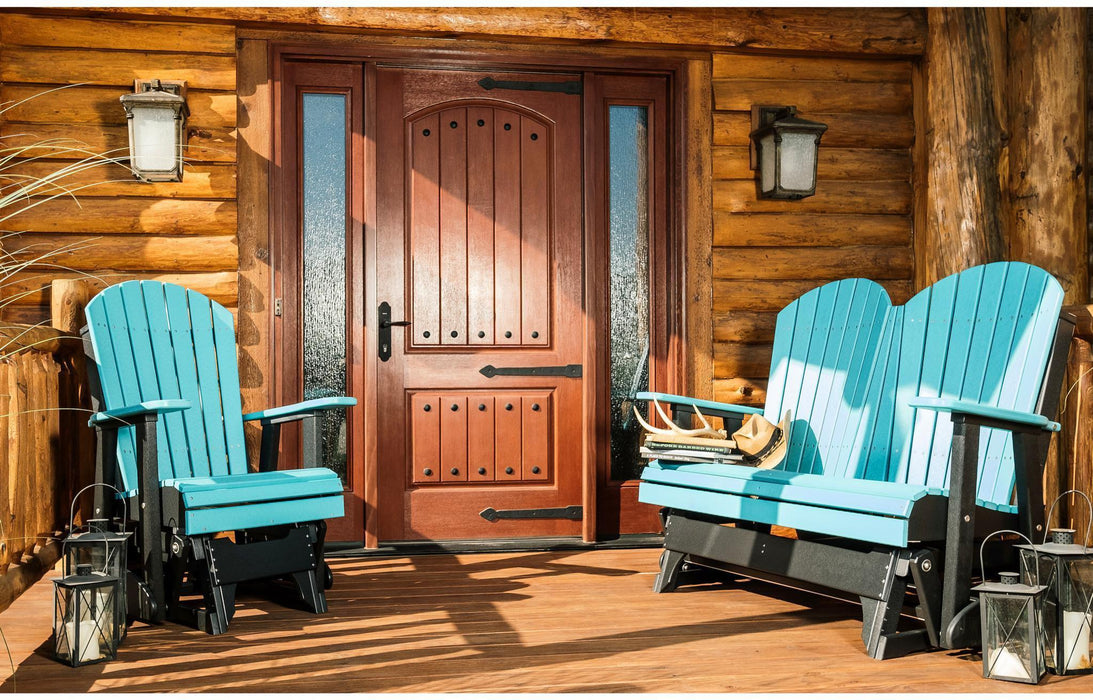 LuxCraft Recycled Plastic 2' Adirondack Glider Chair  - LEAD TIME TO SHIP 7 BUSINESS DAYS OR LESS