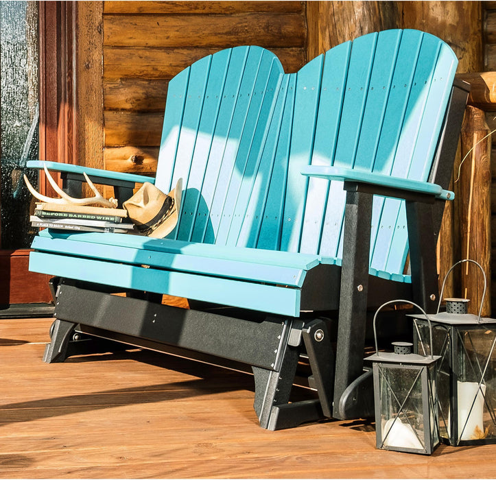 LuxCraft Recycled Plastic 4' Adirondack Glider Chair  - LEAD TIME TO SHIP 7 BUSINESS DAYS OR LESS