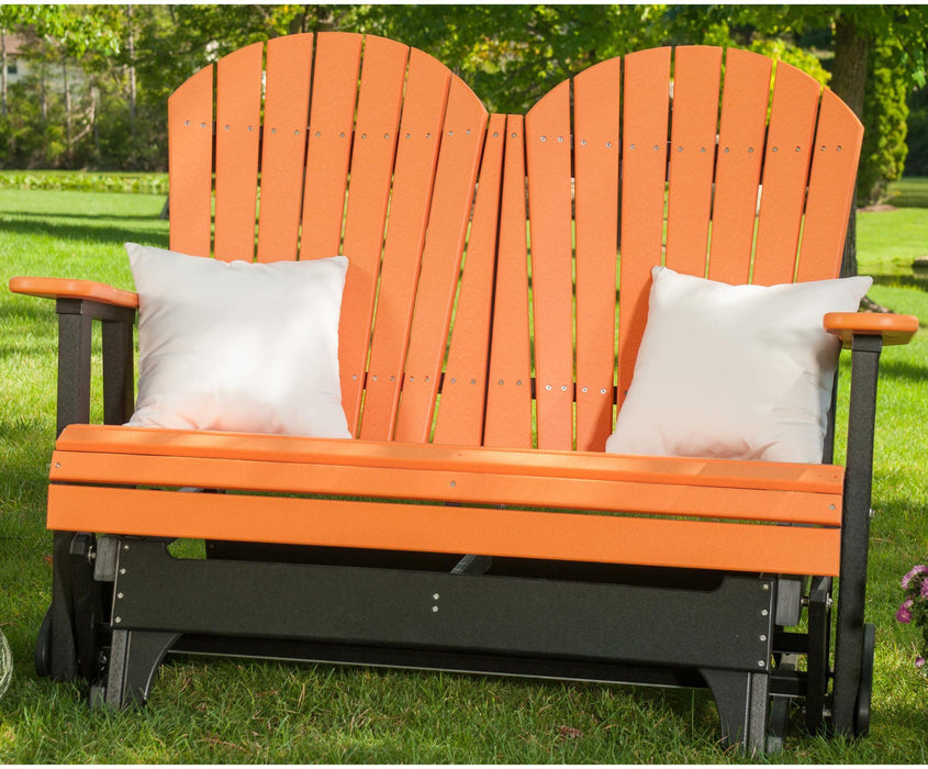 LuxCraft Recycled Plastic 4' Adirondack Glider Chair  - LEAD TIME TO SHIP 7 BUSINESS DAYS OR LESS