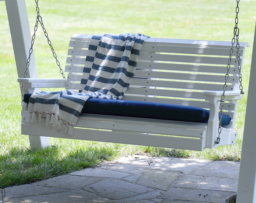 LuxCraft Rollback 4ft. Recycled Plastic Porch Swing - LEAD TIME TO SHIP 7 BUSINESS DAYS OR LESS