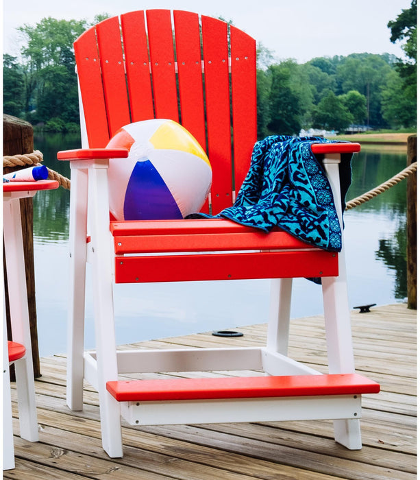 LuxCraft Counter Height Recycled Plastic Adirondack Balcony Chair (COUNTER HEIGHT) - LEAD TIME TO SHIP 7 BUSINESS DAYS OR LESS