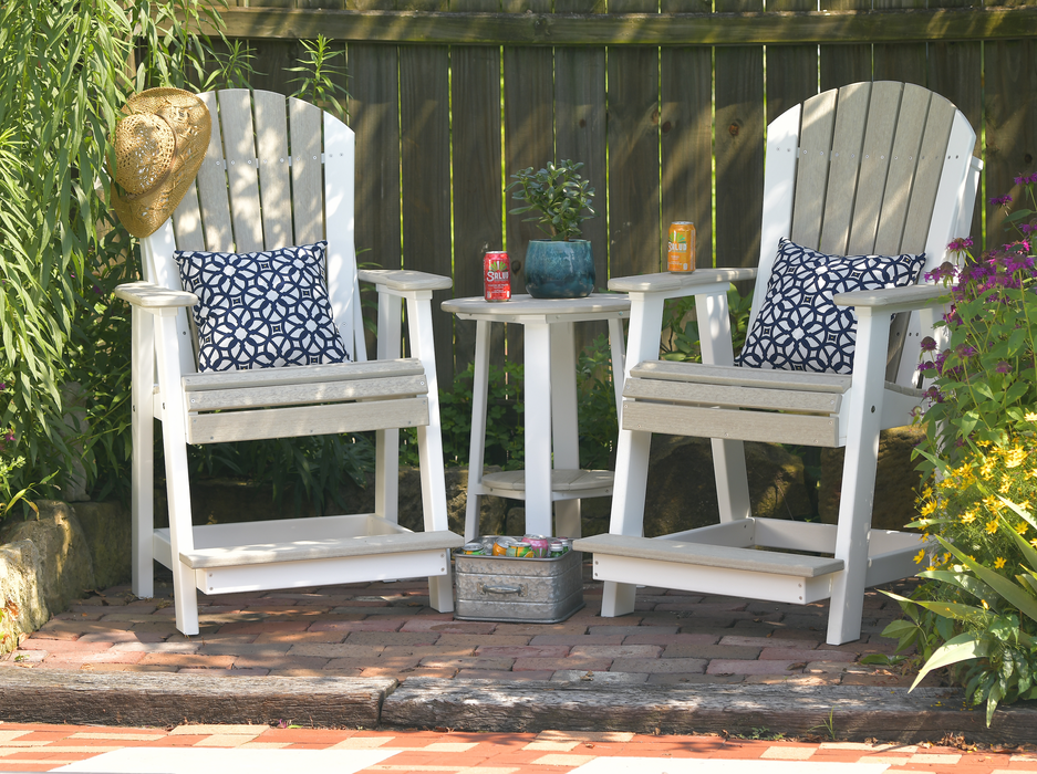 LuxCraft Counter Height Recycled Plastic Adirondack Balcony Chair (COUNTER HEIGHT) - LEAD TIME TO SHIP 7 BUSINESS DAYS OR LESS