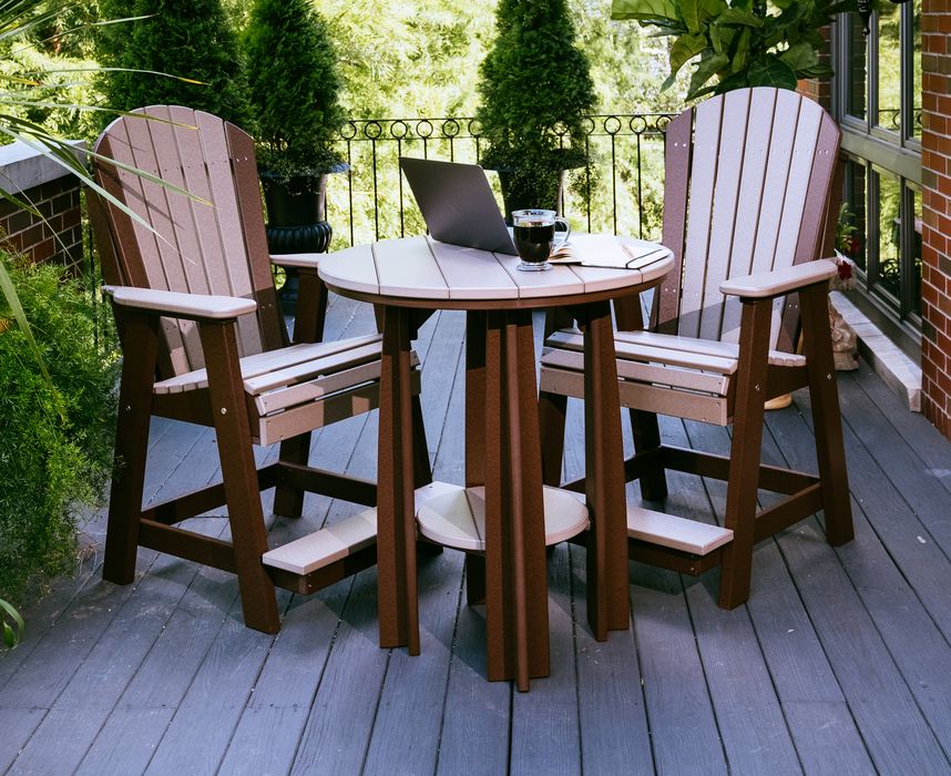 LuxCraft Counter Height Recycled Plastic Adirondack Balcony Chair (COUNTER HEIGHT) - LEAD TIME TO SHIP 7 BUSINESS DAYS OR LESS