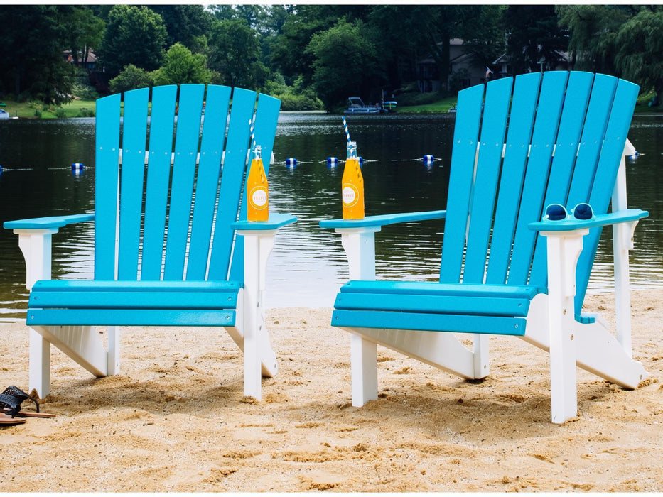 LuxCraft Recycled Plastic Deluxe Adirondack Chair  - LEAD TIME TO SHIP 7 BUSINESS DAYS OR LESS
