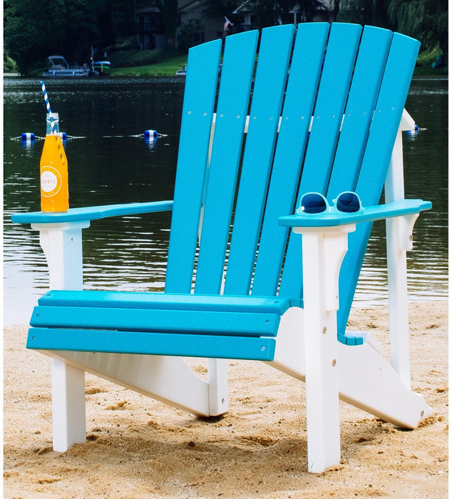 LuxCraft Recycled Plastic Deluxe Adirondack Chair  - LEAD TIME TO SHIP 7 BUSINESS DAYS OR LESS