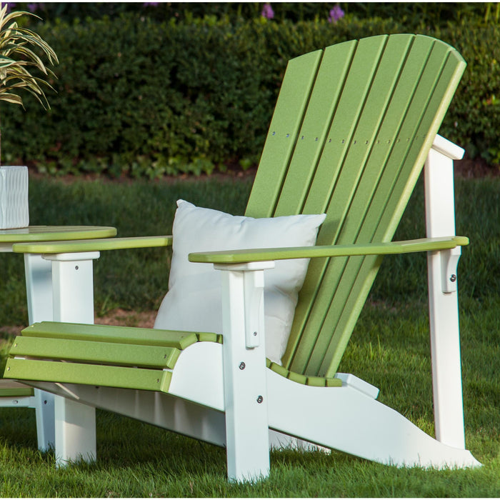 LuxCraft Recycled Plastic Deluxe Adirondack Chair  - LEAD TIME TO SHIP 7 BUSINESS DAYS OR LESS