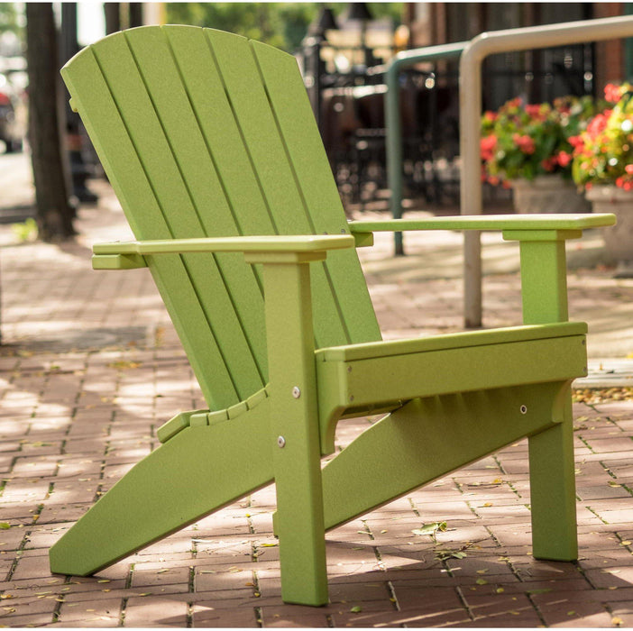 LuxCraft Recycled Plastic Lakeside Compact Portable Adirondack Chair  - LEAD TIME TO SHIP 7 BUSINESS DAYS OR LESS