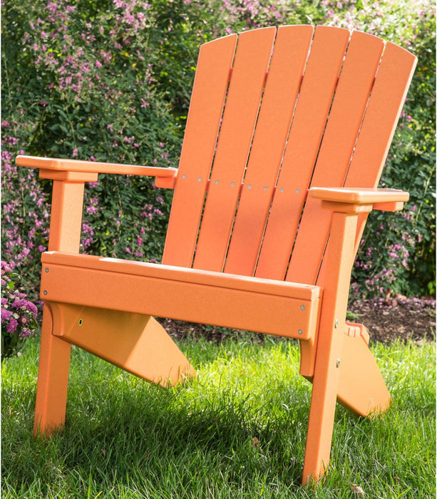 LuxCraft Recycled Plastic Lakeside Compact Portable Adirondack Chair  - LEAD TIME TO SHIP 7 BUSINESS DAYS OR LESS