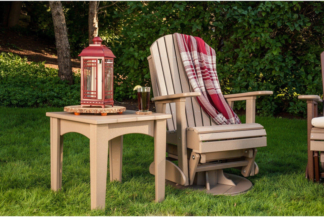 LuxCraft Recycled Plastic 2' Adirondack Swivel Glider Chair  - LEAD TIME TO SHIP 7 BUSINESS DAYS OR LESS