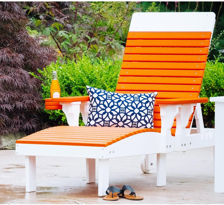 LuxCraft Recycled Plastic Lounge Chair  - LEAD TIME TO SHIP 7 BUSINESS DAYS OR LESS