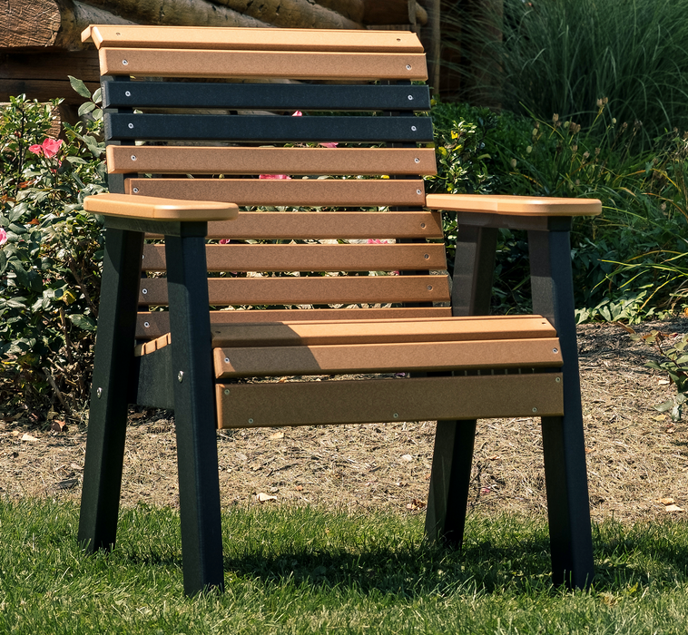 LuxCraft Plain Rollback Recycled Plastic 2ft Bench  - LEAD TIME TO SHIP 7 BUSINESS DAYS OR LESS