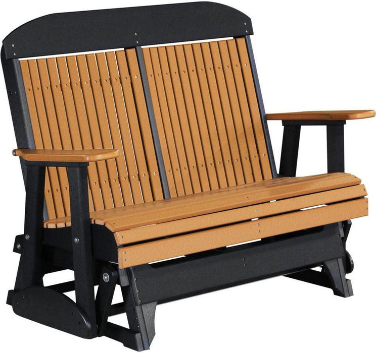 LuxCraft Classic Highback 4ft. Recycled Plastic Patio Glider  - LEAD TIME TO SHIP 7 BUSINESS DAYS OR LESS