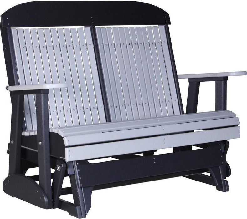 LuxCraft Classic Highback 4ft. Recycled Plastic Patio Glider  - LEAD TIME TO SHIP 7 BUSINESS DAYS OR LESS