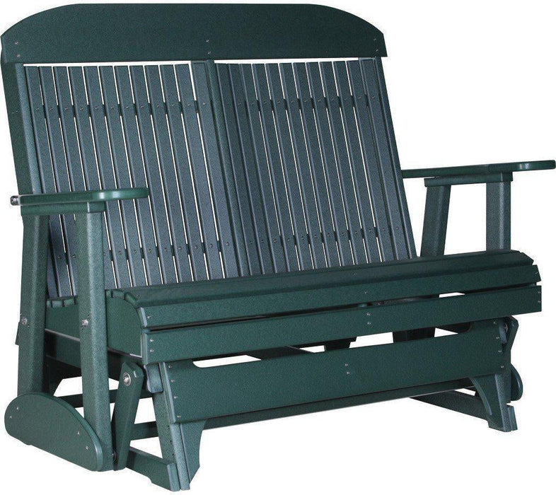 LuxCraft Classic Highback 4ft. Recycled Plastic Patio Glider  - LEAD TIME TO SHIP 7 BUSINESS DAYS OR LESS