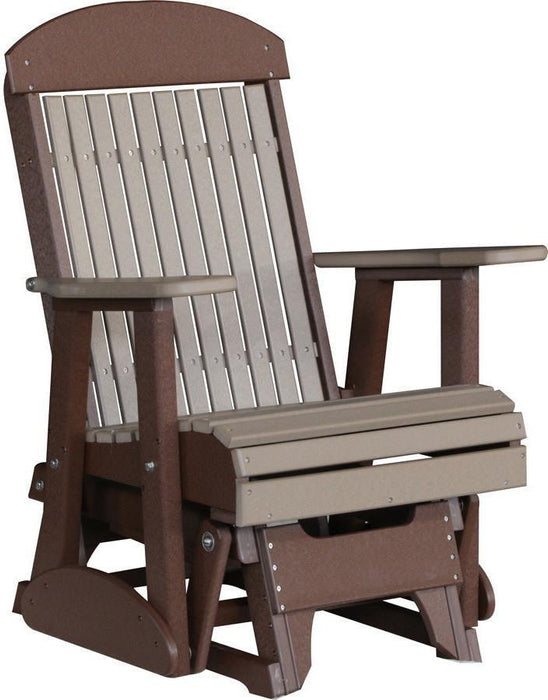 LuxCraft Classic Highback Recycled Plastic 2ft Glider Chair  - LEAD TIME TO SHIP 7 BUSINESS DAYS OR LESS