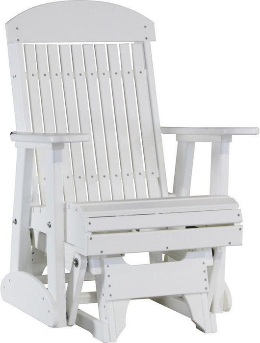 LuxCraft Classic Highback Recycled Plastic 2ft Glider Chair  - LEAD TIME TO SHIP 7 BUSINESS DAYS OR LESS