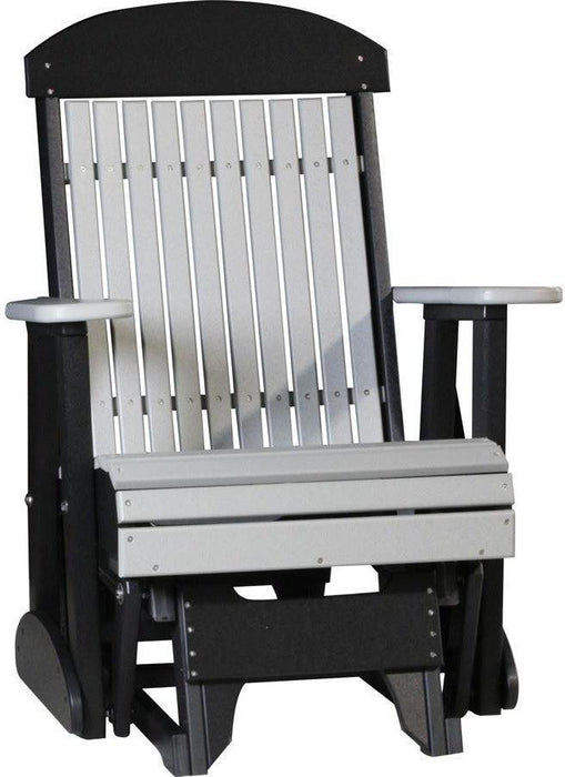 LuxCraft Classic Highback Recycled Plastic 2ft Glider Chair  - LEAD TIME TO SHIP 7 BUSINESS DAYS OR LESS