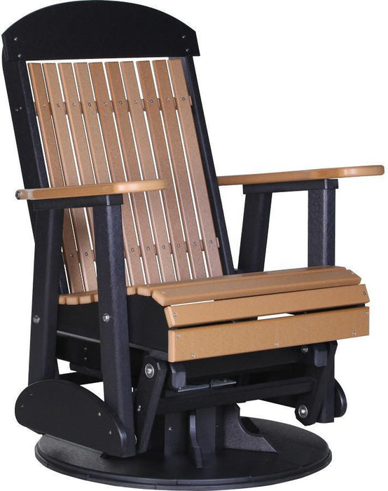 LuxCraft Classic Highback Recycled Plastic 2ft Swivel Glider Chair - LEAD TIME TO SHIP 7 BUSINESS DAYS OR LESS