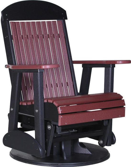LuxCraft Classic Highback Recycled Plastic 2ft Swivel Glider Chair - LEAD TIME TO SHIP 7 BUSINESS DAYS OR LESS