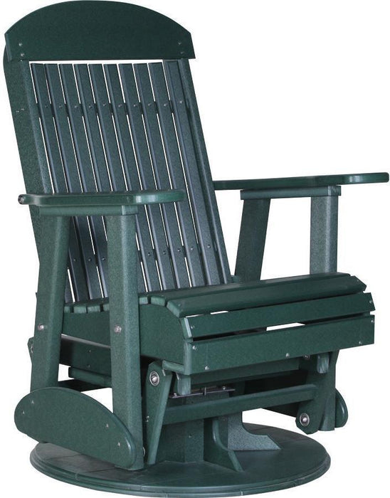 LuxCraft Classic Highback Recycled Plastic 2ft Swivel Glider Chair - LEAD TIME TO SHIP 7 BUSINESS DAYS OR LESS