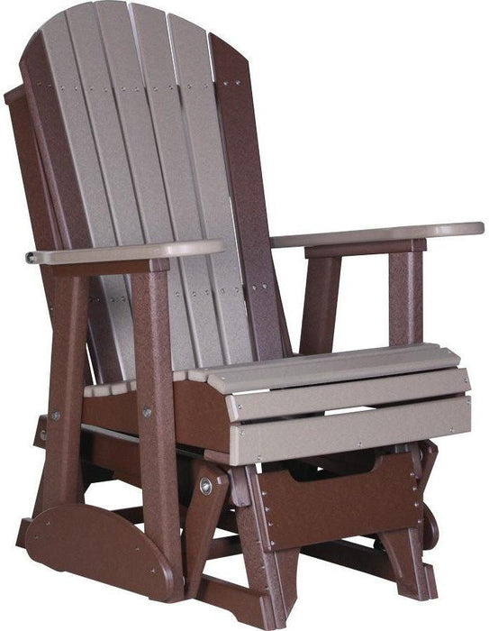 LuxCraft Recycled Plastic 2' Adirondack Glider Chair  - LEAD TIME TO SHIP 7 BUSINESS DAYS OR LESS