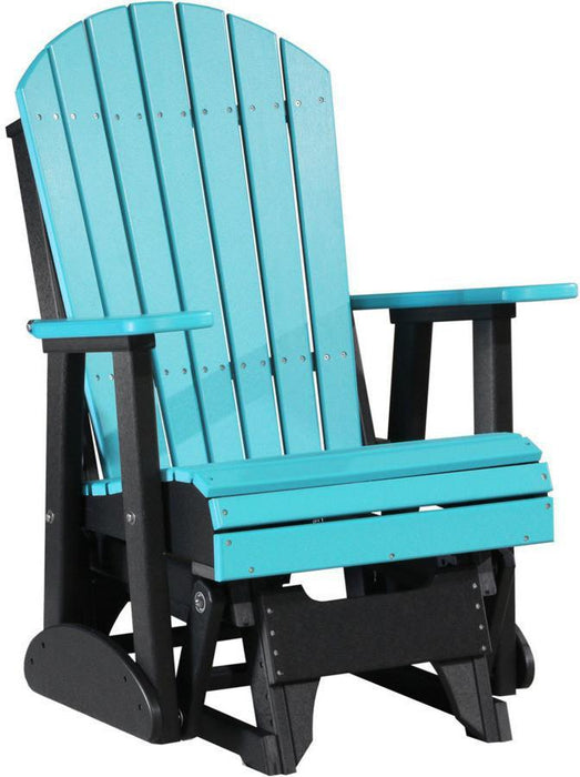 LuxCraft Recycled Plastic 2' Adirondack Glider Chair  - LEAD TIME TO SHIP 7 BUSINESS DAYS OR LESS