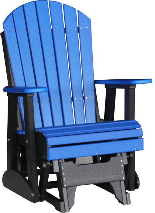 LuxCraft Recycled Plastic 2' Adirondack Glider Chair  - LEAD TIME TO SHIP 7 BUSINESS DAYS OR LESS
