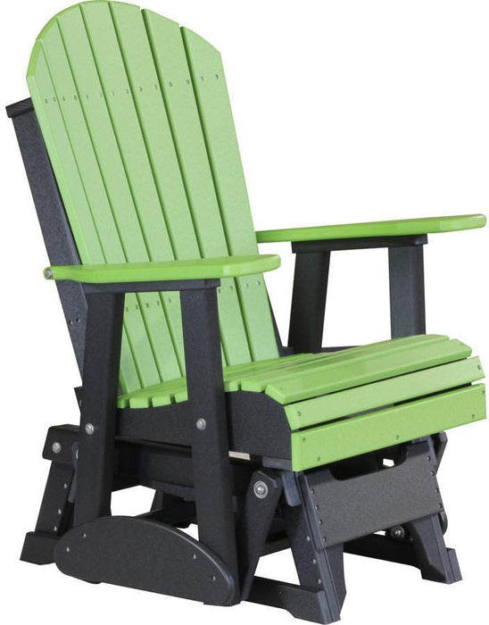 LuxCraft Recycled Plastic 2' Adirondack Glider Chair  - LEAD TIME TO SHIP 7 BUSINESS DAYS OR LESS
