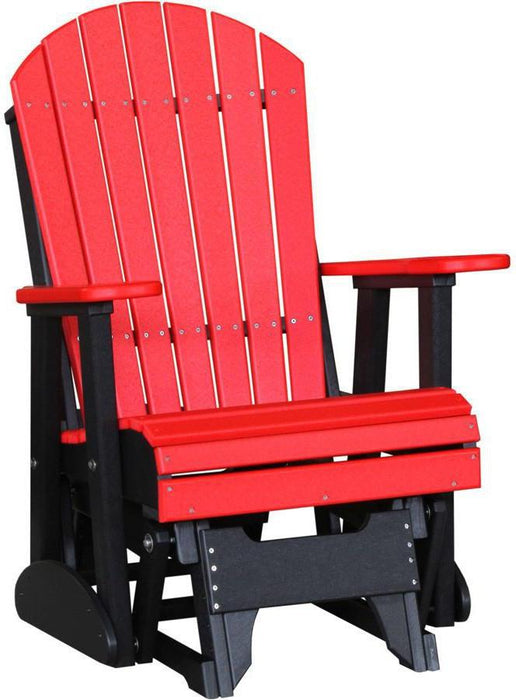 LuxCraft Recycled Plastic 2' Adirondack Glider Chair  - LEAD TIME TO SHIP 7 BUSINESS DAYS OR LESS