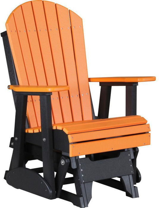 LuxCraft Recycled Plastic 2' Adirondack Glider Chair  - LEAD TIME TO SHIP 7 BUSINESS DAYS OR LESS