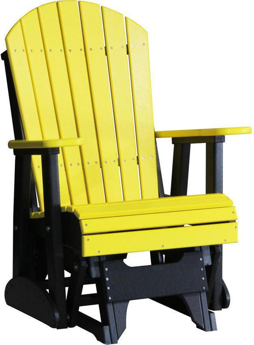 LuxCraft Recycled Plastic 2' Adirondack Glider Chair  - LEAD TIME TO SHIP 7 BUSINESS DAYS OR LESS