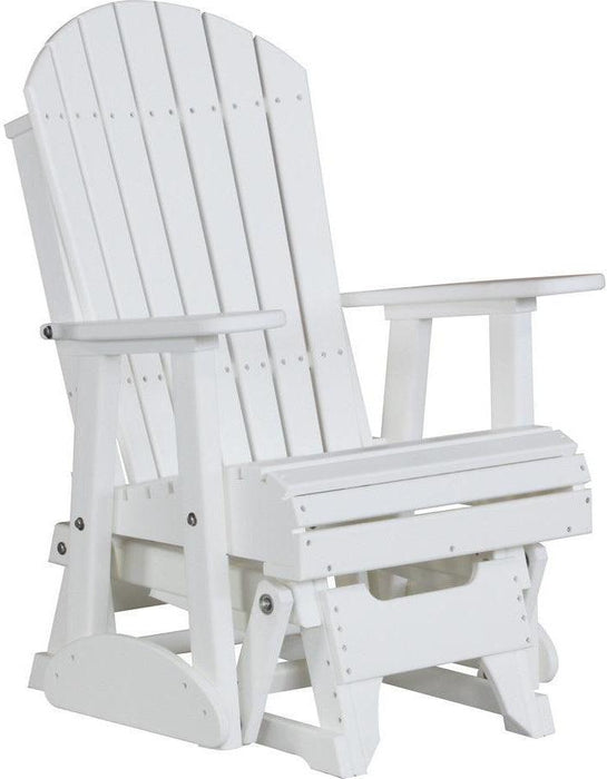 LuxCraft Recycled Plastic 2' Adirondack Glider Chair  - LEAD TIME TO SHIP 7 BUSINESS DAYS OR LESS