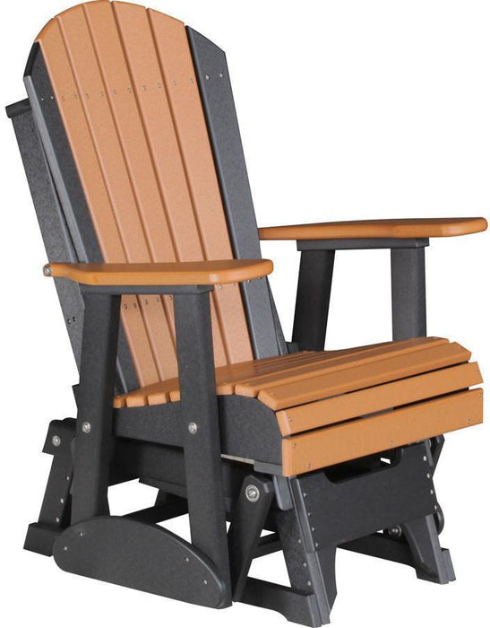 LuxCraft Recycled Plastic 2' Adirondack Glider Chair  - LEAD TIME TO SHIP 7 BUSINESS DAYS OR LESS