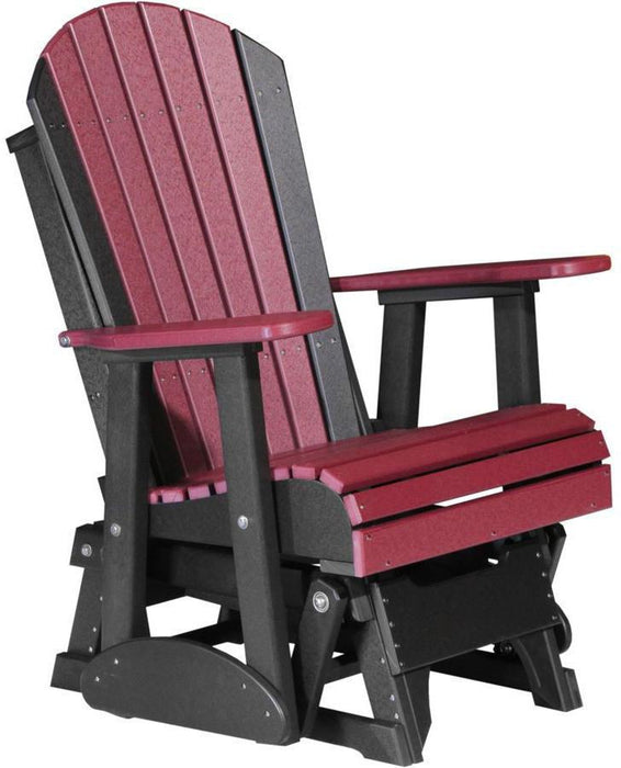LuxCraft Recycled Plastic 2' Adirondack Glider Chair  - LEAD TIME TO SHIP 7 BUSINESS DAYS OR LESS