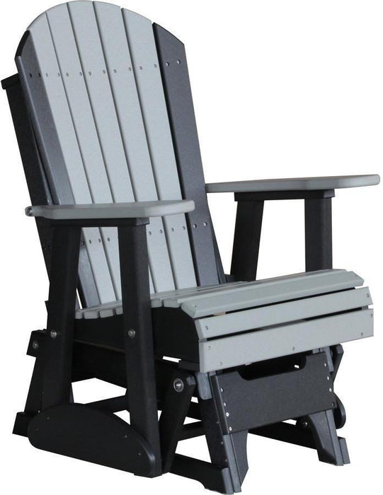 LuxCraft Recycled Plastic 2' Adirondack Glider Chair  - LEAD TIME TO SHIP 7 BUSINESS DAYS OR LESS