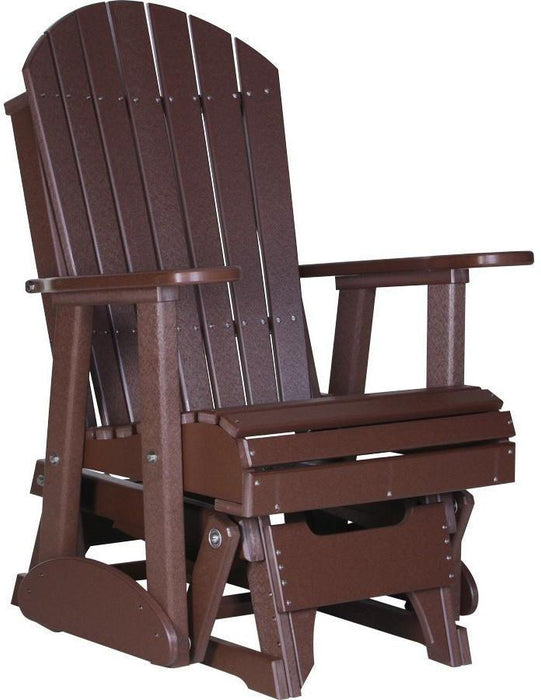 LuxCraft Recycled Plastic 2' Adirondack Glider Chair  - LEAD TIME TO SHIP 7 BUSINESS DAYS OR LESS