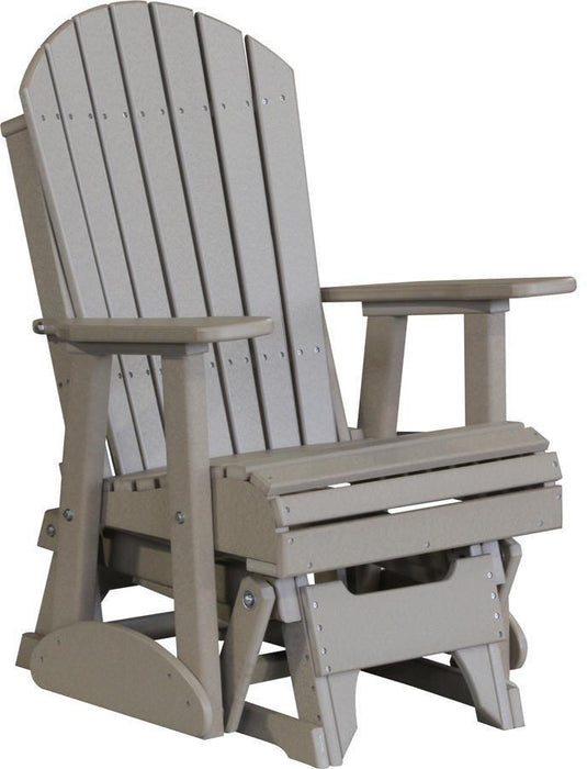 LuxCraft Recycled Plastic 2' Adirondack Glider Chair  - LEAD TIME TO SHIP 7 BUSINESS DAYS OR LESS