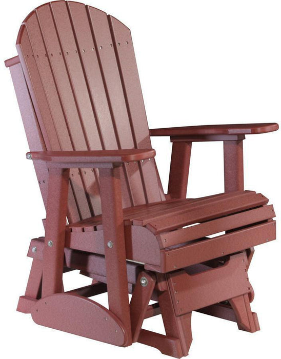 LuxCraft Recycled Plastic 2' Adirondack Glider Chair  - LEAD TIME TO SHIP 7 BUSINESS DAYS OR LESS