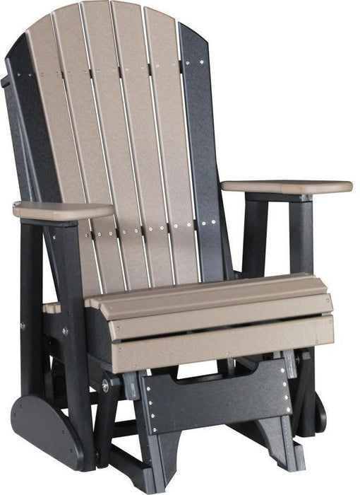 LuxCraft Recycled Plastic 2' Adirondack Glider Chair  - LEAD TIME TO SHIP 7 BUSINESS DAYS OR LESS