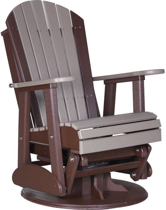 LuxCraft Recycled Plastic 2' Adirondack Swivel Glider Chair  - LEAD TIME TO SHIP 7 BUSINESS DAYS OR LESS