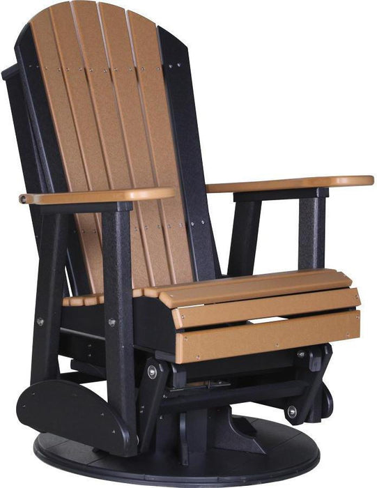 LuxCraft Recycled Plastic 2' Adirondack Swivel Glider Chair  - LEAD TIME TO SHIP 7 BUSINESS DAYS OR LESS