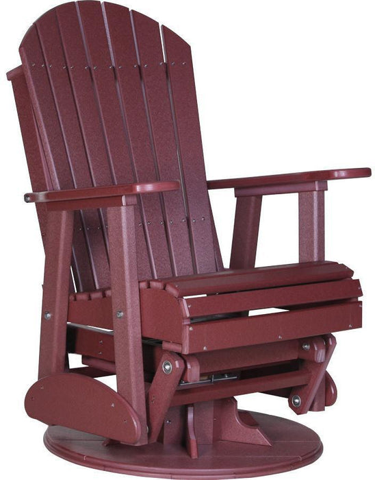 LuxCraft Recycled Plastic 2' Adirondack Swivel Glider Chair  - LEAD TIME TO SHIP 7 BUSINESS DAYS OR LESS